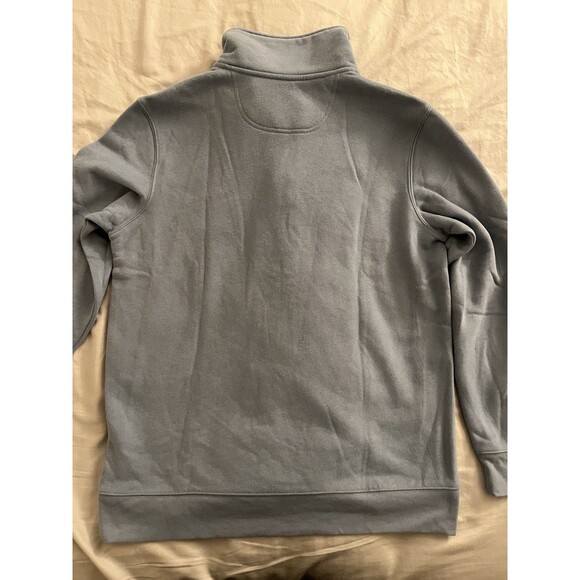 Croft & Barrow Men's L Blue 1/4 Zip Pullover Easy Care Sueded Fleece Size L NWT - Picture 4 of 12